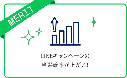 LINEキャンペーンの当選確率が上がる！