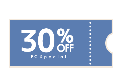 FC特別割引(水曜リーグ戦)30%OFFのイメージ画像