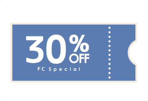 FC特別割引（水曜リーグ戦）30％OFFのイメージ画像