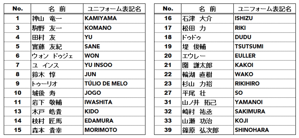 アビスパ福岡 ユニフォーム 18 No 9 トゥーリオデメロ Lサイズ Kumelenescuela Edu Ar