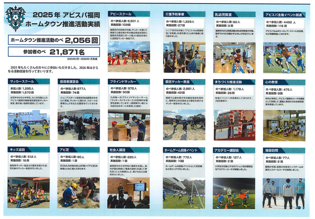 ２０２６年６月アビスパ福岡・ホームタウン活動のお知らせ