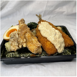 アジフライ海苔弁当