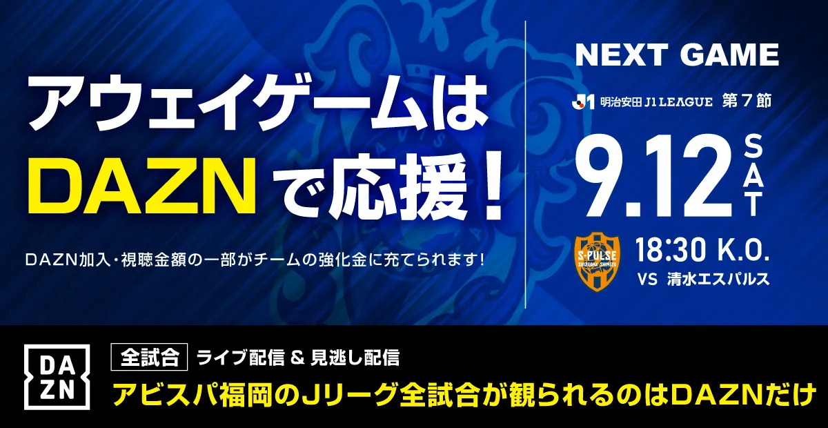 Avispa Fukuoka banner