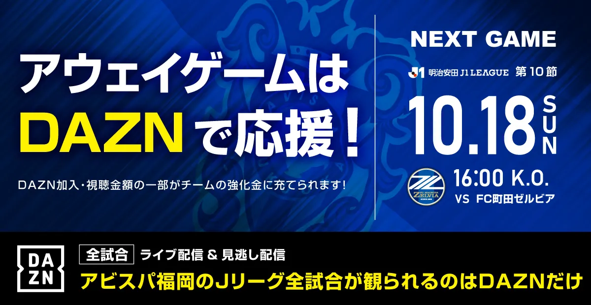 Avispa Fukuoka banner